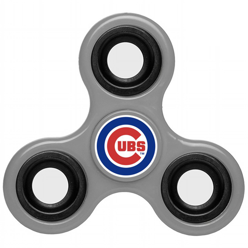 MLB Chicago Cubs 3 Way Fidget Spinner G44 - Gray - Click Image to Close